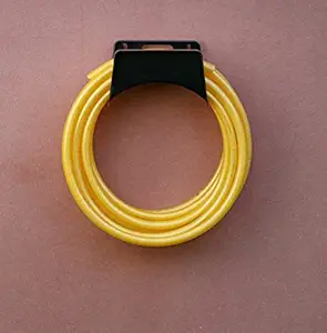 Garbnoire Durable Heavy Duty MS Garden Pipe Stand | Wall Mounted Watering Hose Holder | Portable Irrigation Hose Hanger | Garden Pipe Holder Hook in Black (Pack of 1)