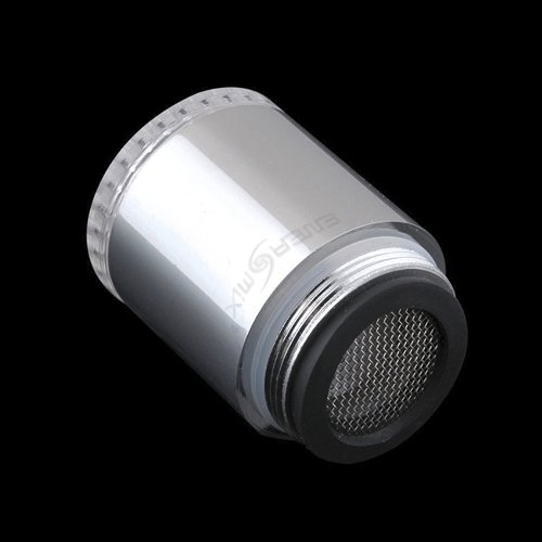 Wasserhahn-Aufsatz mit automatischem Farbwechsler durch Wasserkraft – LED Farbwechsler LED Shower mit Beleuchtung - 2