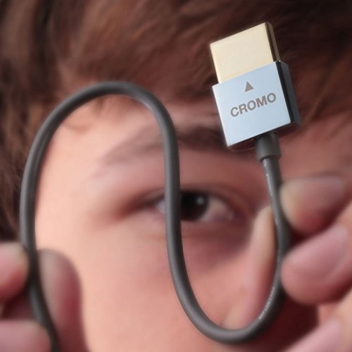 LINDY 41682 CROMO – Slim High Speed HDMI Kabel mit Ethernet – Typ A/D – 2m - 4