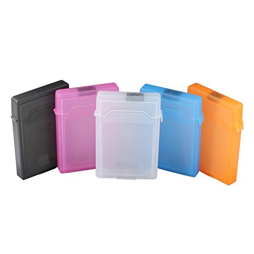 QUMOX 5pcs Farben 2.5″ Extern SATA Festplatten Gehäuse HDD Case Box Tasche TO - 2