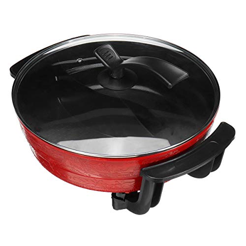 Casserole 220V 1300W 6L Electric Hot Pot 32cm Soupe De Cuisine Pot Cookware Antiadhésif pour Les cuiseurs à Induction Pot de Cuisson