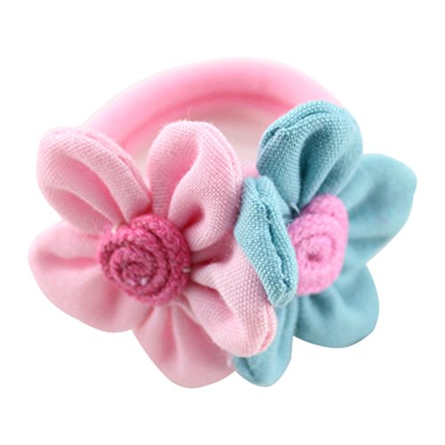 HABI mehrfarbig vielfältig Designs Haarspange Haargummi Blume Fliege Schleife Pferdeschwanz  für Mädchen - 3