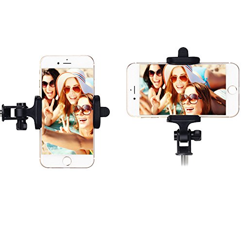 LENOGE Selfie Stick Selfie Stange Stab Erweiterbare Kabelsteuerung Halterung Halter fotografieren f¨¹r iPhone Samsung und andere Android£¬ios Smartphones Schwarz - 7
