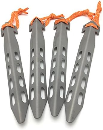 ZEARE Camping Tent Pile V Ultra Light Tent Nail With Reverse Light Rope 4PCS Tent Pegs (4PCS)