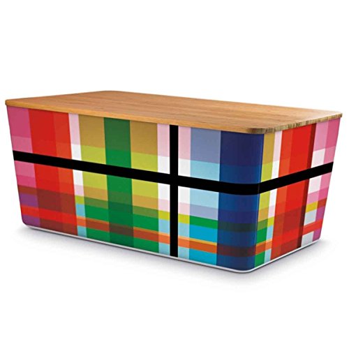 Remember Brotbox mit Bambusdeckel 'Zigzag'