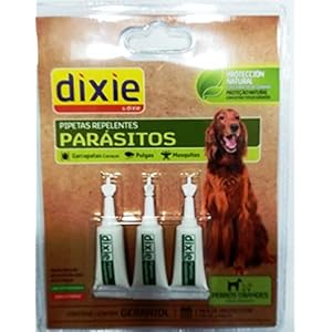 TODOPETS Dixie PIPETAS INSETIFUGAS Perro Grande 3X2ML