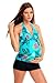Maternity Pregnancy Tankini (1006-f3009)Turquoise/Black, size 18