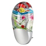 Kinder LED Nachtlicht Farbwechsel mit Fischen Helligkeitssensor Auto AN/AUS Trango TG2827-014