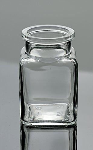 gouveo Korkengläser „Quadrat“, Ideal für Gastgeschenke, Gewürze, Glasdose, Aufbewahrungsglas, Korkenglas eckig (12er Set, Korkenglas 150 ml) - 4