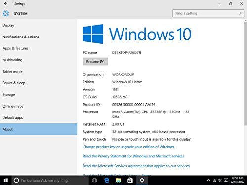 Tragbare computer MeeGOPad T02 2GB/32GB Genuine Windows 10 Mini PC Intel Atom Z3735F Compute Stick (Black) - 8