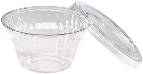 Classic Dessert Plastic Round Dessert Cup Container, 5-Ounce, Clear (1000-Count)