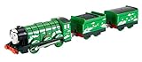 Erstellen Sie spannende Renn-Abenteuer, auf denen Sie den Flying Scotsman rund um Ihre motorisierte TrackMaster-Eisenbahn rasen lassen.