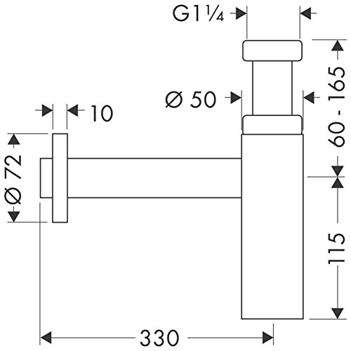 hansgrohe Flowstar S Siphon Set, chrom - 2