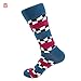 Produktbild EUZeo 1 paar Geometrische Muster Lange Socken Herren Damen Mode Sportsocken Bunt Gemusterte Arbeitssocken