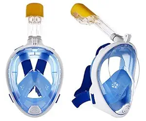 Prakal Snorkel Mask with Detachable Snorkeling Mask 180 Panoramic View Anti-Fog Anti-Leak Dry Top Set for Adult and Kids