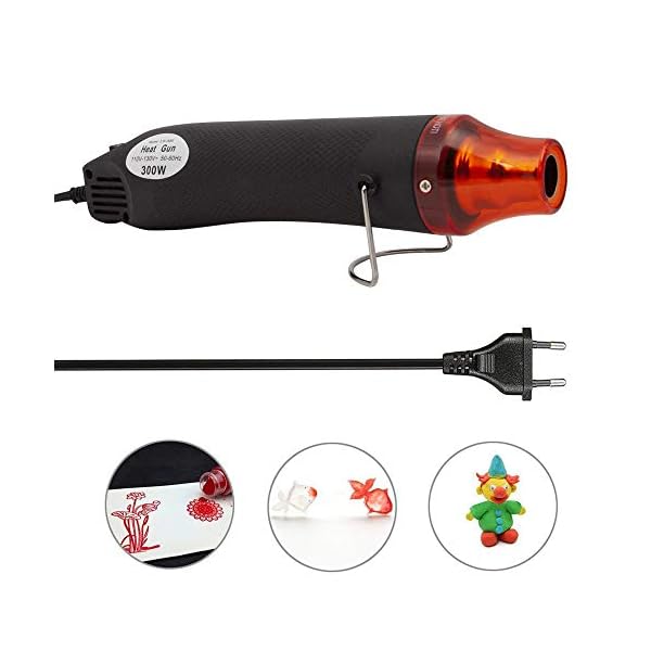 Notail Mini Heißluftpistole Elektrische 300W Mini Shrink Heat Tool Embossing Heat Tool Mini Heißluftfön DIY Werkzeug