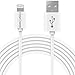 Produktbild FosPower Lightning Kabel [Apple MFI zertifiziert] [TPE Jacke | ABS Gehäuse] qualitativ hochwertigen Premium usb power cable für Apple iPhone 7, 7 Plus, 6s, 6s Plus, 6, 6 Plus, 5, 5s, 5c, iPad Air, iPad, iPad mini / iPod Touch, Nano 7, Beats Pill+ - Weiß (10ft / 3m)
