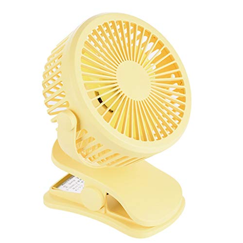 Preisvergleich Produktbild OPAKY Tragbarer, wiederaufladbarer USB-Clip am Nachtlicht-360 ° drehbarer Schreibtisch-MinifächerPerfekter persönlicher Fan, Desktop-Fan