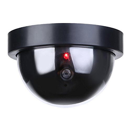 TOROTON Runden Dummy Kamera Fake Camera CCTV mit LED Licht Überwachung Kamera Sicherheitskamera TOROTON Runden Dummy Kamera Fake Camera CCTV mit LED Licht Überwachung Kamera Sicherheitskamera