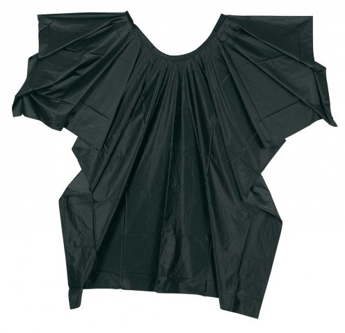 Comair Frisierumhang Plastique schwarz aus Weichfolie, mit Klettverschluss, wasserdicht, 1 Stück