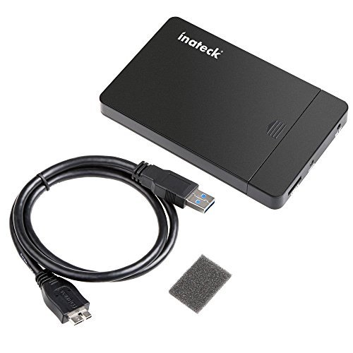 Inateck USB 3.0 Externes 2,5 Zoll Festplattengehäuse für 9.5mm 7mm 2.5 Zoll SATA-I, SATA-II, SATA-III, SATA SSD und HDD, Unterstützt UASP - 8
