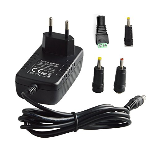 Aukru 12v 2a Stecker Netzteil 5 5mm x 2 5mm f  r Festplatte Drucker Scanner Router Fax TFT   LCD Monitor LED Streifen Wasserpumpe