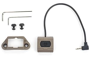 SBGJMY 2.5MM Plug for Tactical PEQ DBAL M3X,Remote Pressure Switch Portable Control Switch (DE)