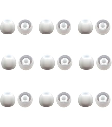 3 Paia Gommini Silicone Di Ricambio Per Samsung Buds2 SM-R177 - Morbidi, Isolanti, Colorati (Bianco, Nero, Viola, Verde)