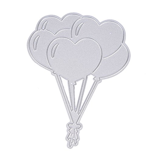LianLe Stanzschablonen Metall Schneiden Schablonen für DIY Scrapbooking Album Papier Karten Sammelalbum Dekor (Lieber Luftballon 65 * 87mm)