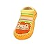 Moolecole Baby Boy Girl Toddlers Kids Indoor Slippers Shoe Socks Moccasins ANTI Skid Cute Floor Socks Shoes Yellow Cat 12.5cm