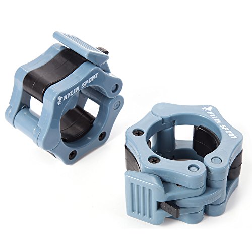 Kylin Sport Paar 5,1 cm Zoll ABS Schraubverschlüsse Klemme Haken Grip w/Quick Release Sicherer Schnappverschluss für Standard Olympischen Hanteln - 7