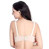 FeelinGirl 3-er Pack Damen Atmungsaktive Spitze Nahtlose Schwangerschafts Still-BH ohne Bügel Umstandsmode Unterwäsche - 4
