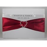 Gästebuch Hochzeit mit Namen und Datum.