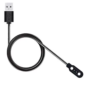 Lowfe w26 Cable, Watch Charger Magnetic 2 pin, Watch Charger, w26 + Colorfit Pro 3 Charger 4mm Adapter Length 45 cm for Smart Watch (Not for Colorfit) (Charge only)