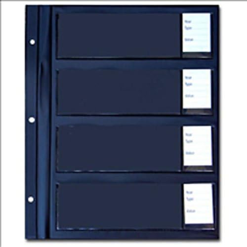 Whitman Coins Currency Album Page, 4 Pocket by Whitman Coins