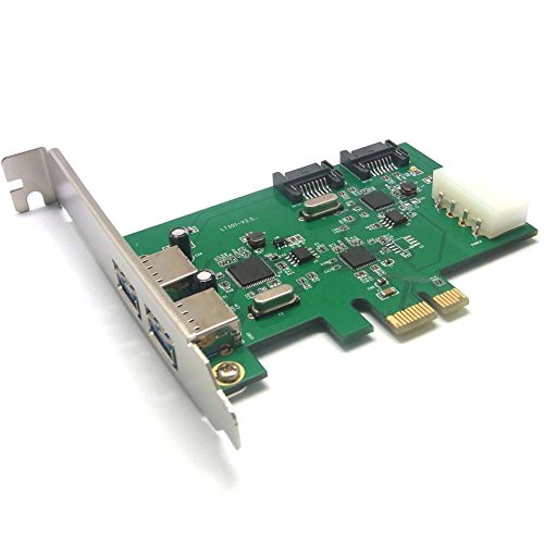 SIENOC USB 3.0 + SATA III 6 Gbit S v2.0 PCI Express x1 Slot-Controller-Karte+SATA Power