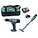 Produktbild Makita DLX 2056 SX1 18 V - Set: DHP 453 Schlagbohrschrauber + DCL 180 Staubsauger + 1x 3,0 Ah Akku, Ladegerät in Werkzeugtasche