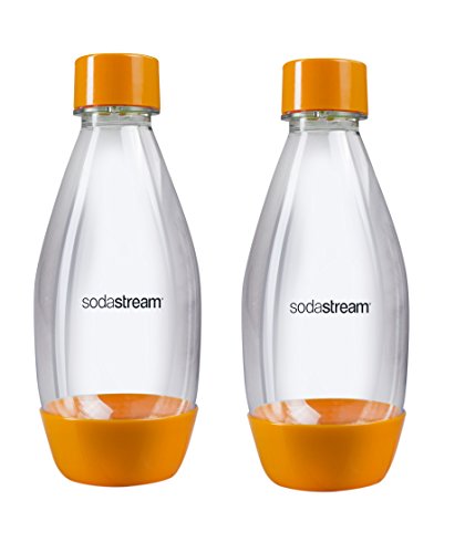 SodaStream 0,5L PET-Flaschen, Neue Ovale Form in Grün & Orange (2x Set Orange & Grün) - 3