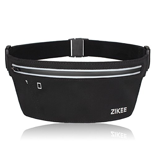 Zikee Running Belts / Laufgürtel / Gürteltasche / Sport Gürtel Tasche - Fit for Apple iPhone 4, 4S, 5, 5S, 5C, 6, 6 plus, Samsung Galaxy and Most Smartphones - Laufgurtel trinkflasche/Laufgurtel joggen/Laufgurtel mit trinkflasche/Bauchtasche eastpak/Hüfttasche/Fitness gürtel/Elastische Bauchtasche/Fitness Gürtel/Outdoor Trekking Gürtel/Handygürtel