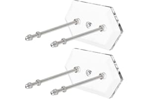 SURAKEY 2Pcs Skateboard Hanger Wall Mount Deck Display Luxury Skateboard Storage Holder Rack Floating Effect Longboard Display Stand Shelf for Living Room Office Bedroom Home Stores, Type 4
