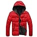 Produktbild Daunenjacke Herren,Schlanke beiläufige warme Jacke mit Kapuze Winter dicker Mantel Parka Mantel Hoodie von Dragon868 (XL, Rot)