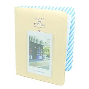 CaiulBasic PIC-300P Pieces of Moment Book Album for Films of Instax Mini 7s 70 8 25 50s 90, Pringo 231, Fujifilm Instax SP-1, Polaroid PIC-300P, Polaroid Z2300 (Cream)