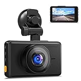 APEMAN Dashcam 1080P Full HD DVR Autokamera 3 Zoll LCD-Bildschirm 170 ° Weitwinkel, G-Sensor, WDR, Parkmonitor, Loop-Aufnahme, Bewegungserkennung,Nachtsicht