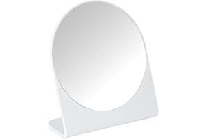 ‎WENKO DIE BESSERE IDEE WENKO 23717100 Marcon lusterko kosmetyczne białe – lusterko stojące, 17,5 x 19 x 7 cm, białe