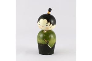 JAPAN CRAFT Bambola Kokeshi - Giovane Samurai