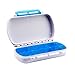 Produktbild Lantelme 6748 Medikamentenbox Wasserdicht - Kunststoff Farbe weiß/blau - Tablettendose mit 6 Fächer