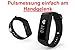 Produktbild Bluetooth FITNESS ACTIVITY TRACKER - PULSMESSER, Armbanduhr Sport Schrittzähler Aktivitätstracker mit Herzfrequenzmonitor , Schrittzähler , Kalorienzähler , Schlaf-Monitor kompatibel mit iPhone IOS und ANDROID wie SAMSUNG S3/S4/S5/S6/S7, SONY, LG, HTC, Google
