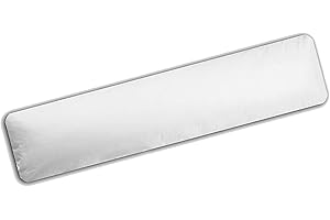 Casatessile - LOVELY NIGHT Cuscino Guanciale per Dormire sul Fianco | Sostegno e Comfort | Anti-Allergico | Adatto per Gravidanza e Allattamento | 103x29 cm, Bianco