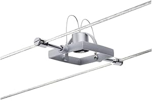 Paulmann 94132 Système de Câbles Mac II Spot Individuel pour Extension 10W max, Chrome Mat Spot sans Ampoule