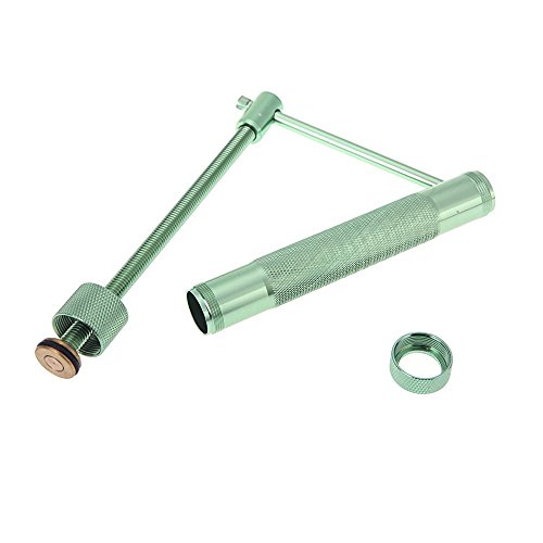 Vicloon Edelstahl Zuckerpaste Extruder, Fondant Presse mit 20 Formen, Tonpressen Clay Extruder Handwerk Maschine, Grün - 2